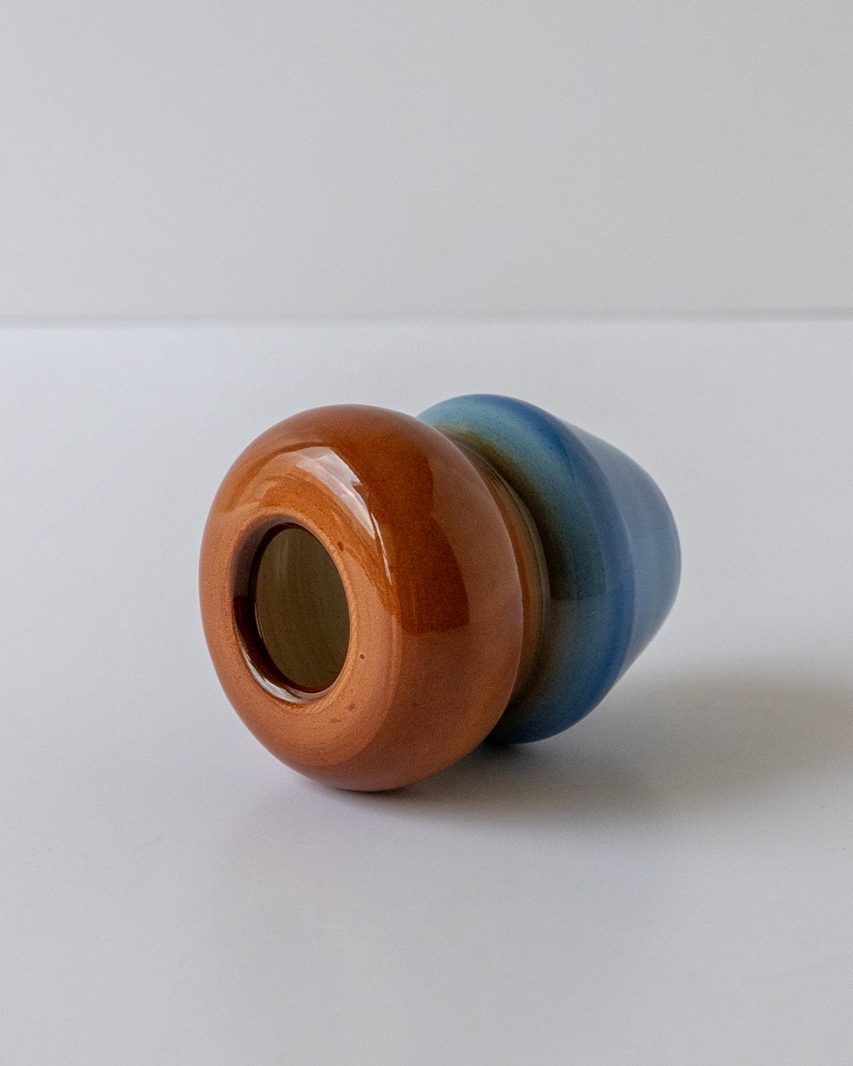 Blue + Brown Whisk Holder - reversible 02