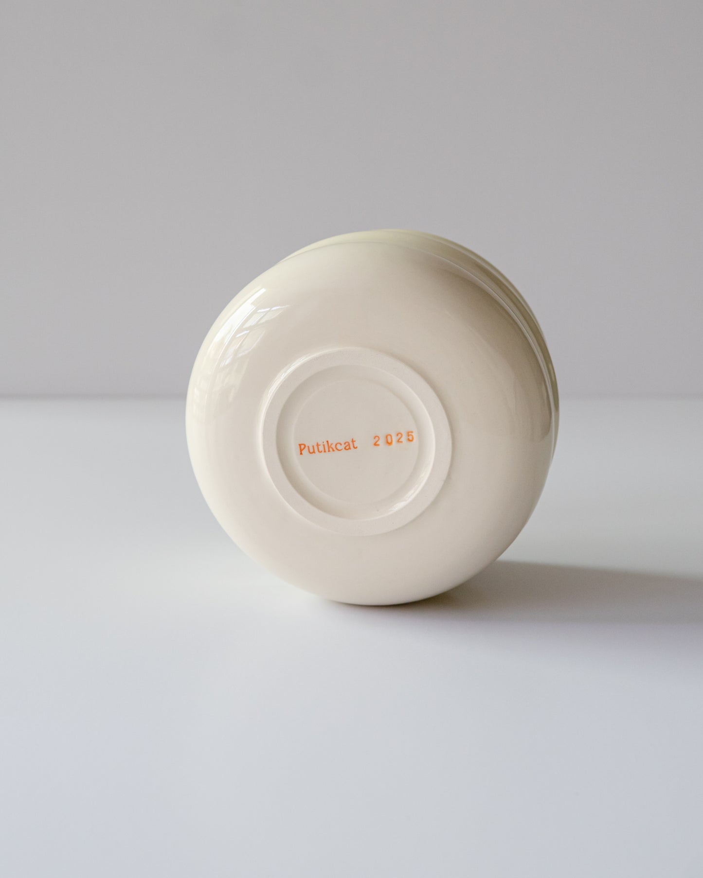 Butter yellow + Orange Matcha Bowl