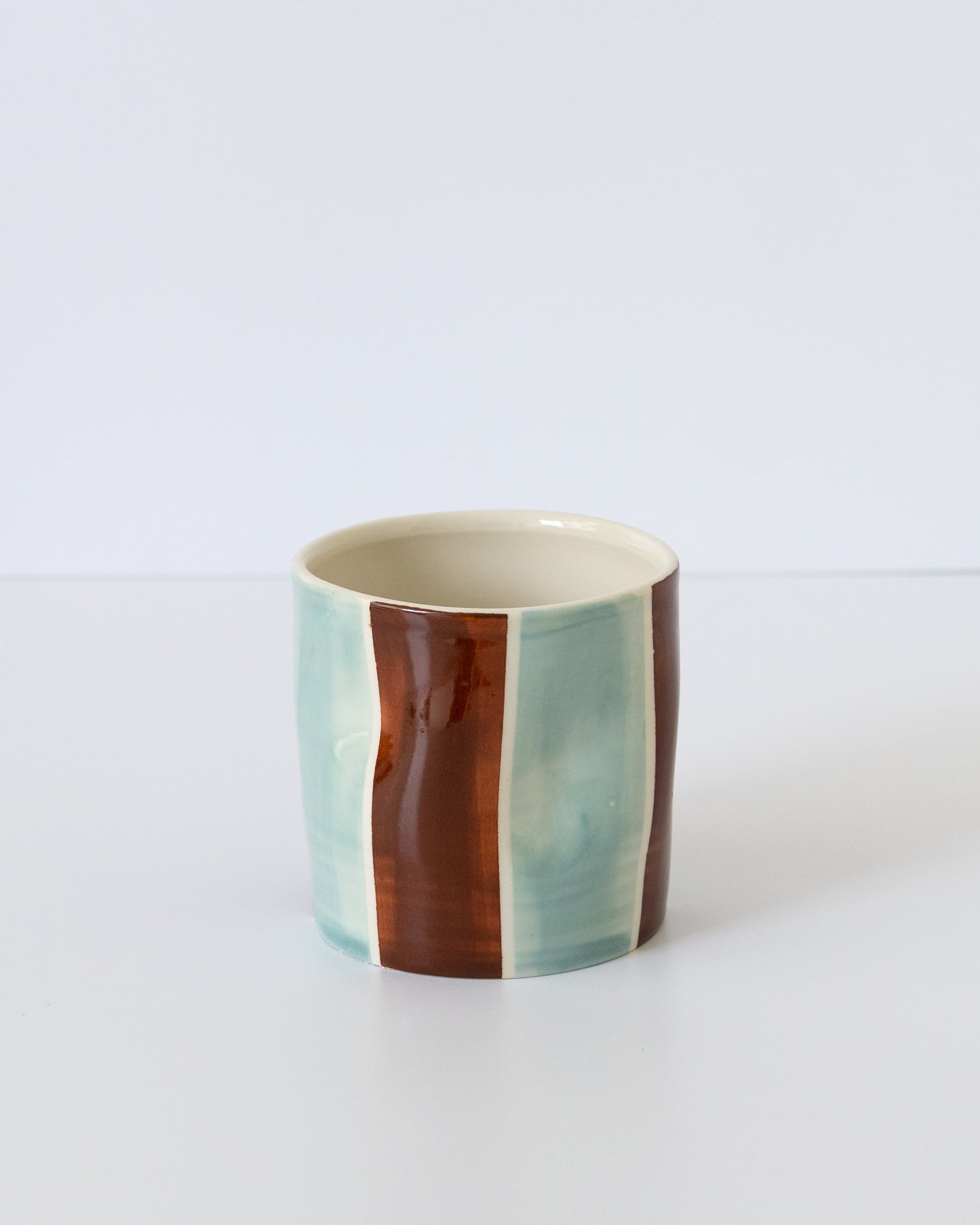 Flowy Cup - Seafoam + Brown