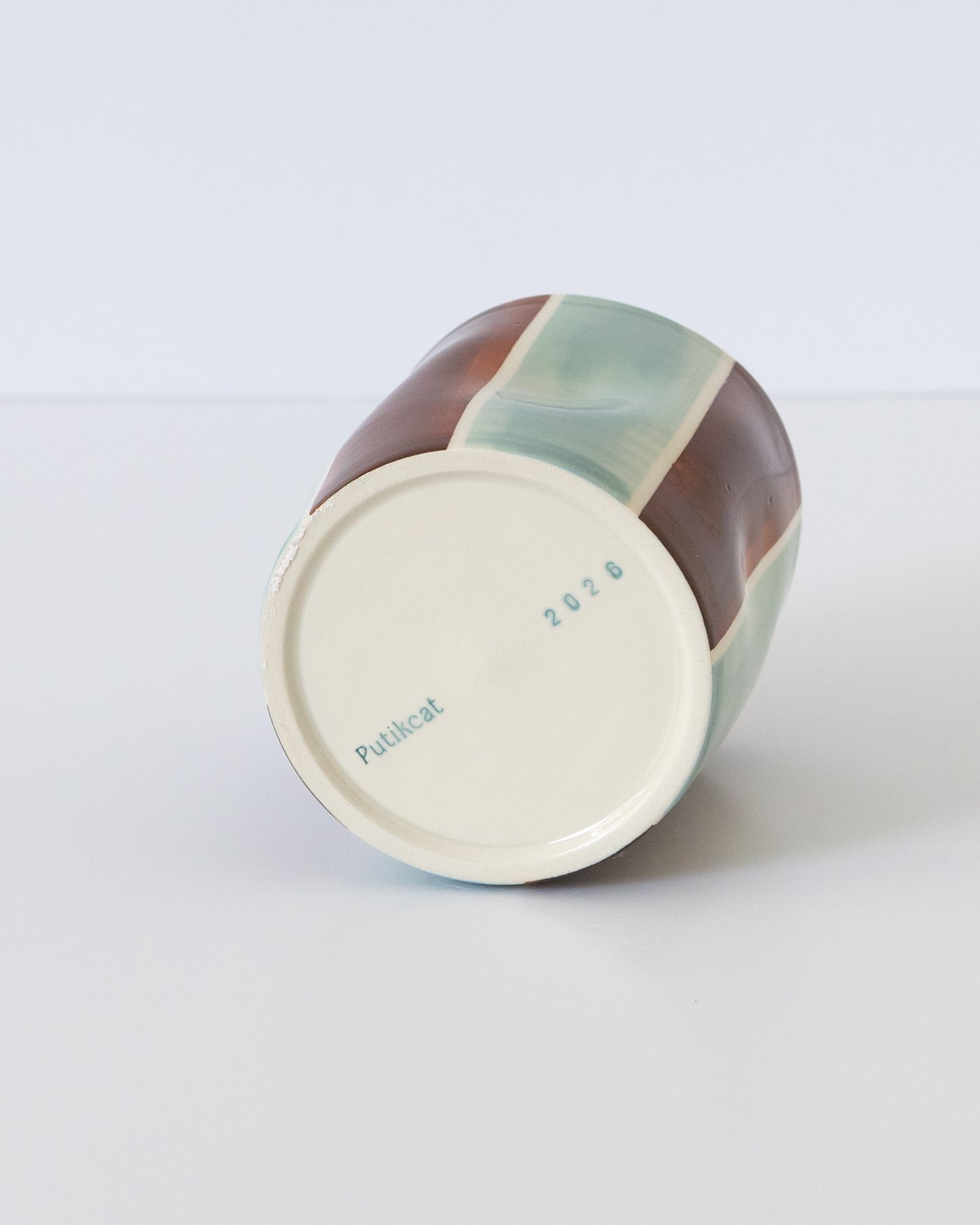 Flowy Cup - Seafoam + Brown