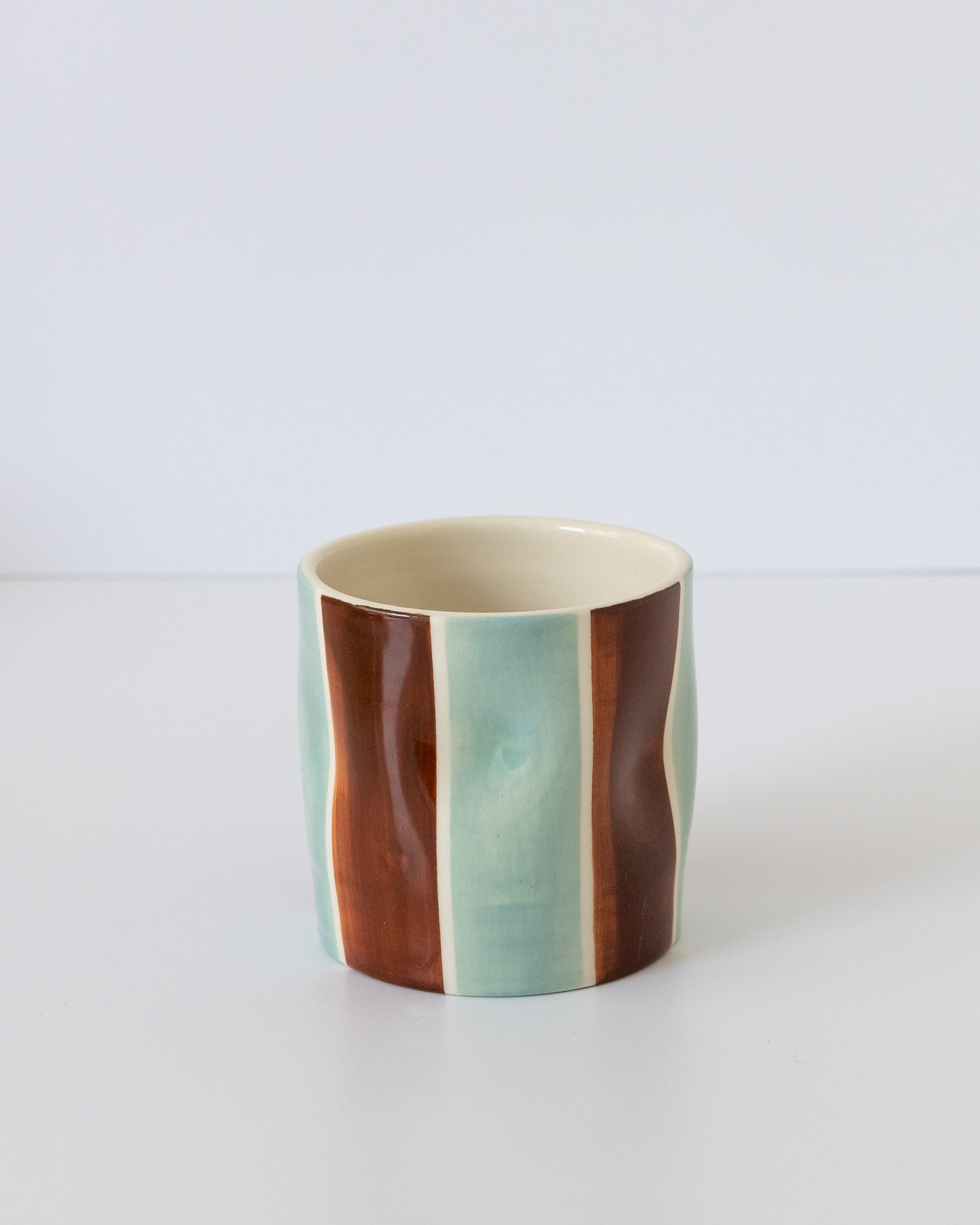 Flowy Cup - Seafoam + Brown 02