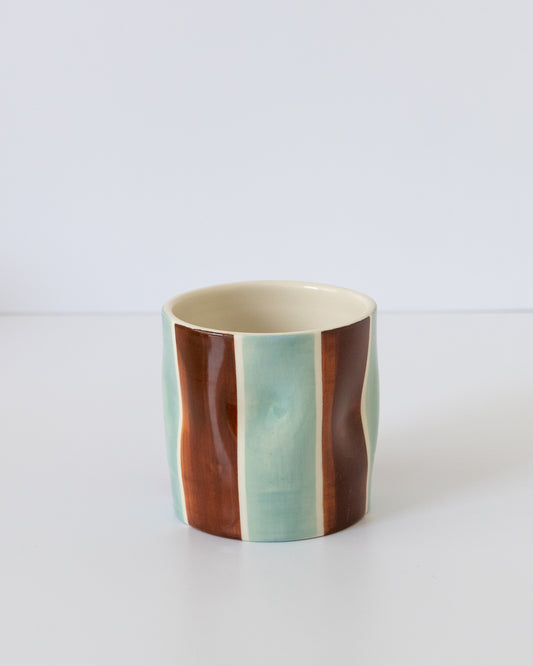 Flowy Cup - Seafoam + Brown 02