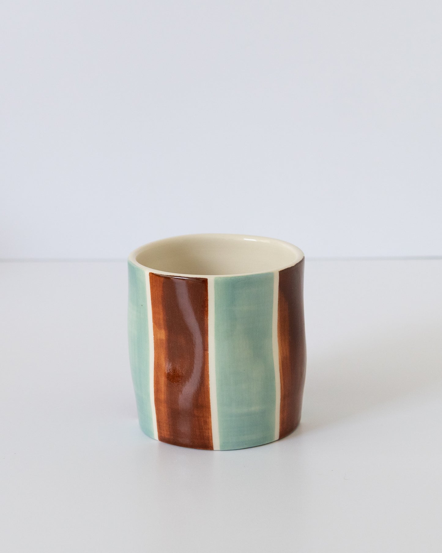 Flowy Cup - Seafoam + Brown 02