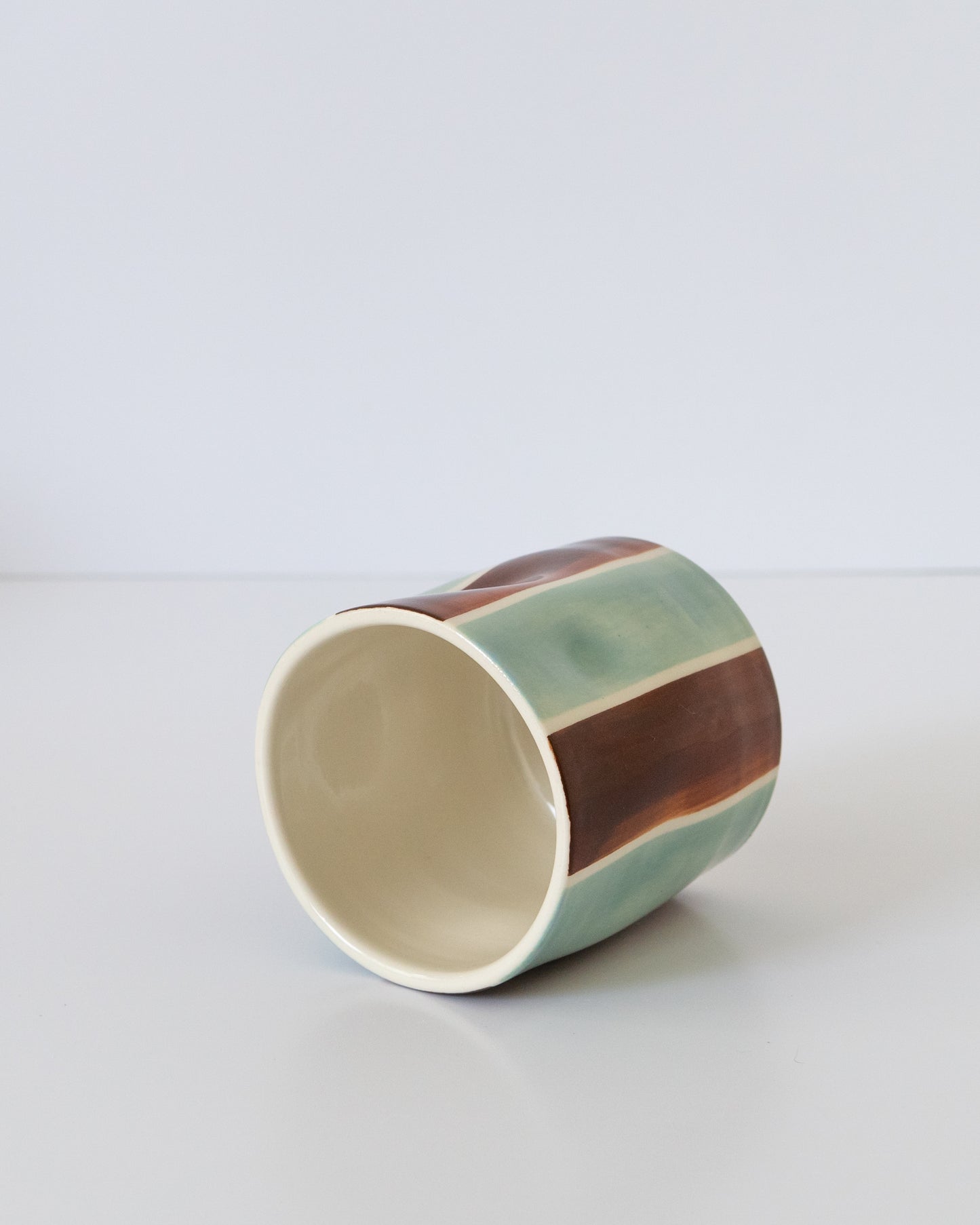 Flowy Cup - Seafoam + Brown 02