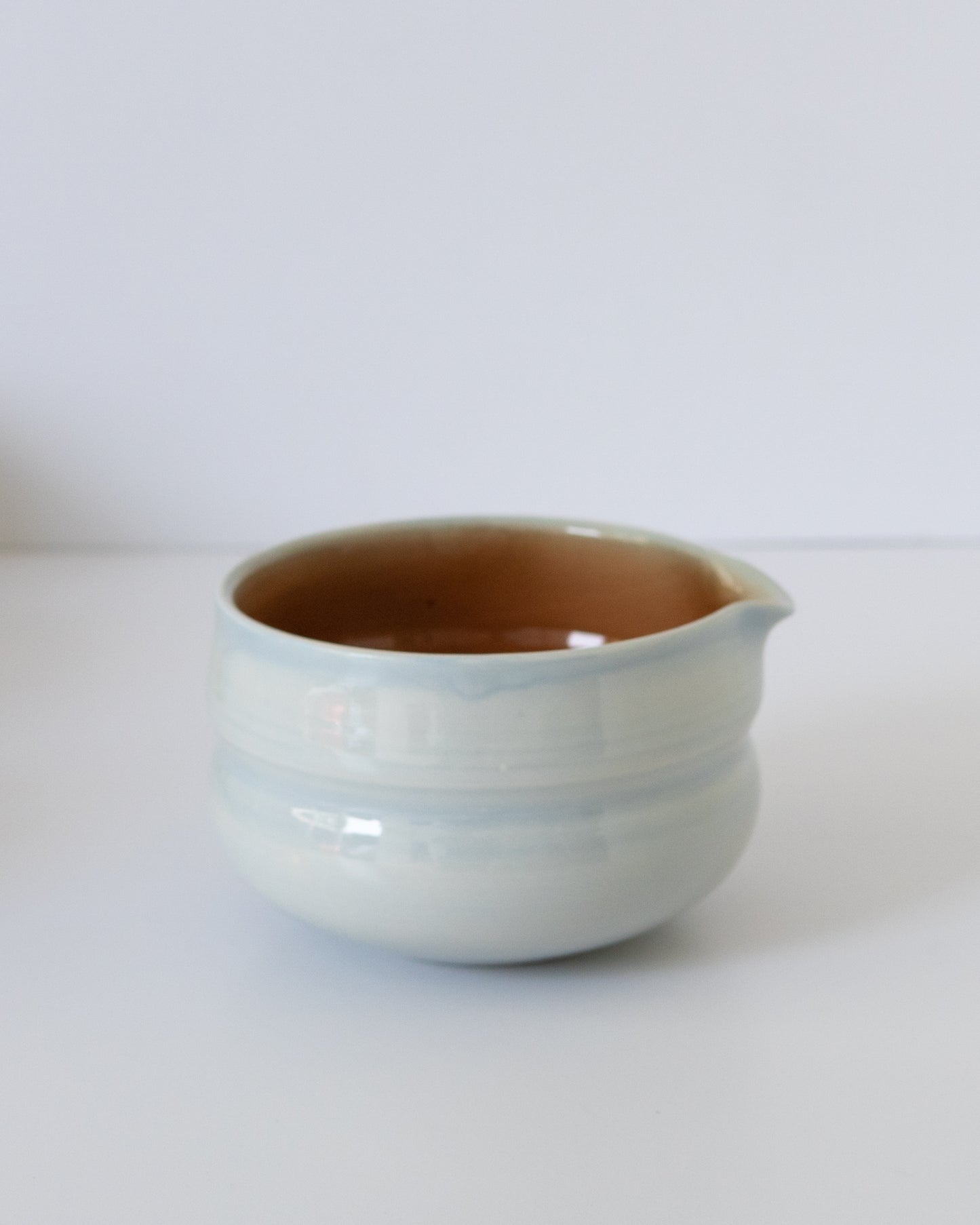 Sky Blue + Brown Matcha Bowl 04