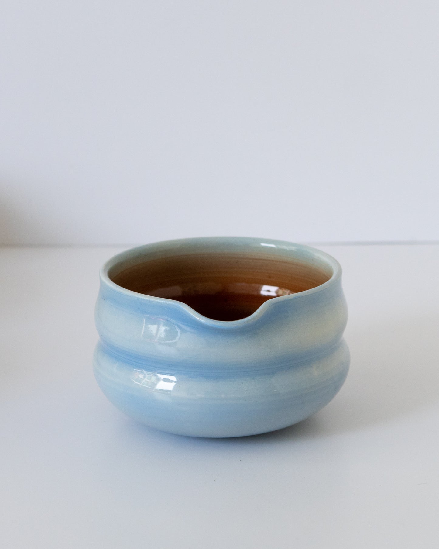Sky Blue + Brown Matcha Bowl 06
