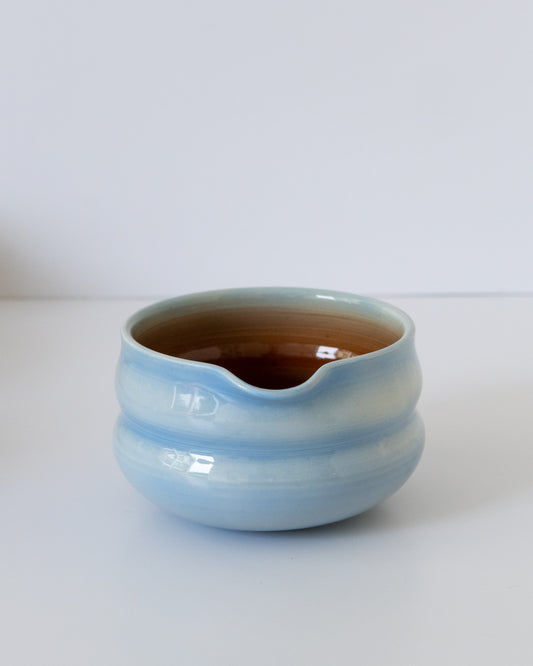 Sky Blue + Brown Matcha Bowl 06