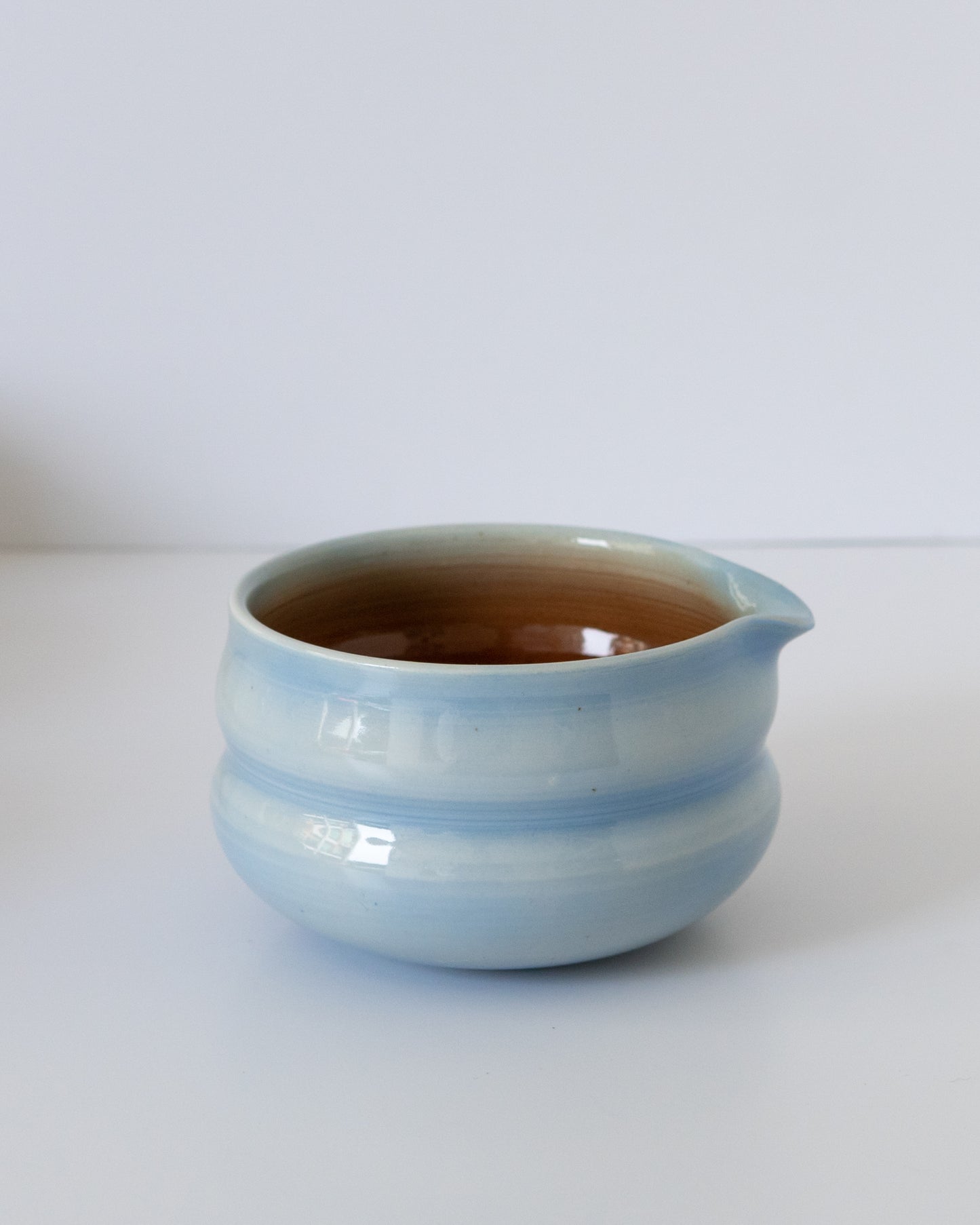 Sky Blue + Brown Matcha Bowl 06