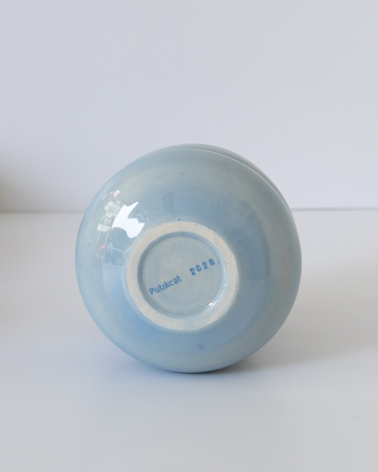 Sky Blue + Brown Matcha Bowl 06