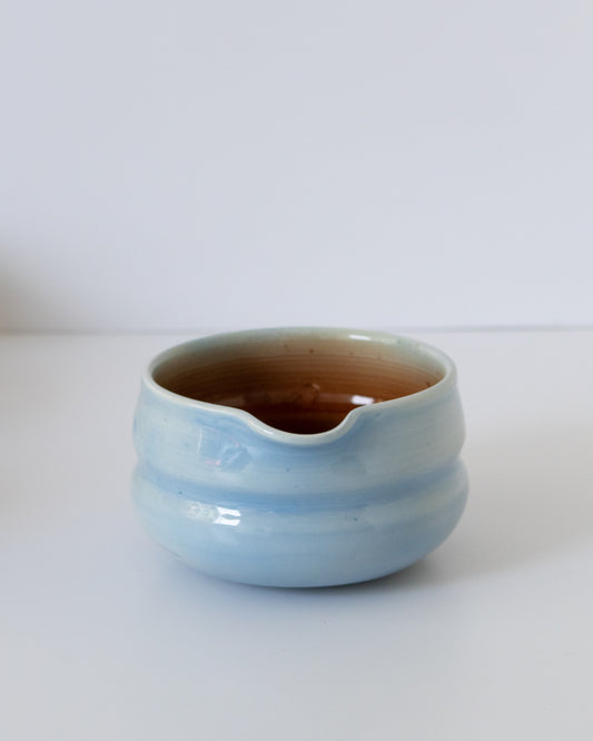 Sky Blue + Brown Matcha Bowl 07
