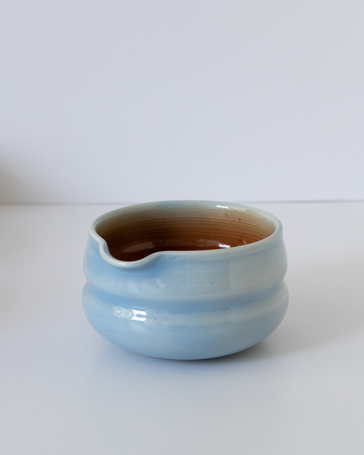 Sky Blue + Brown Matcha Bowl 07