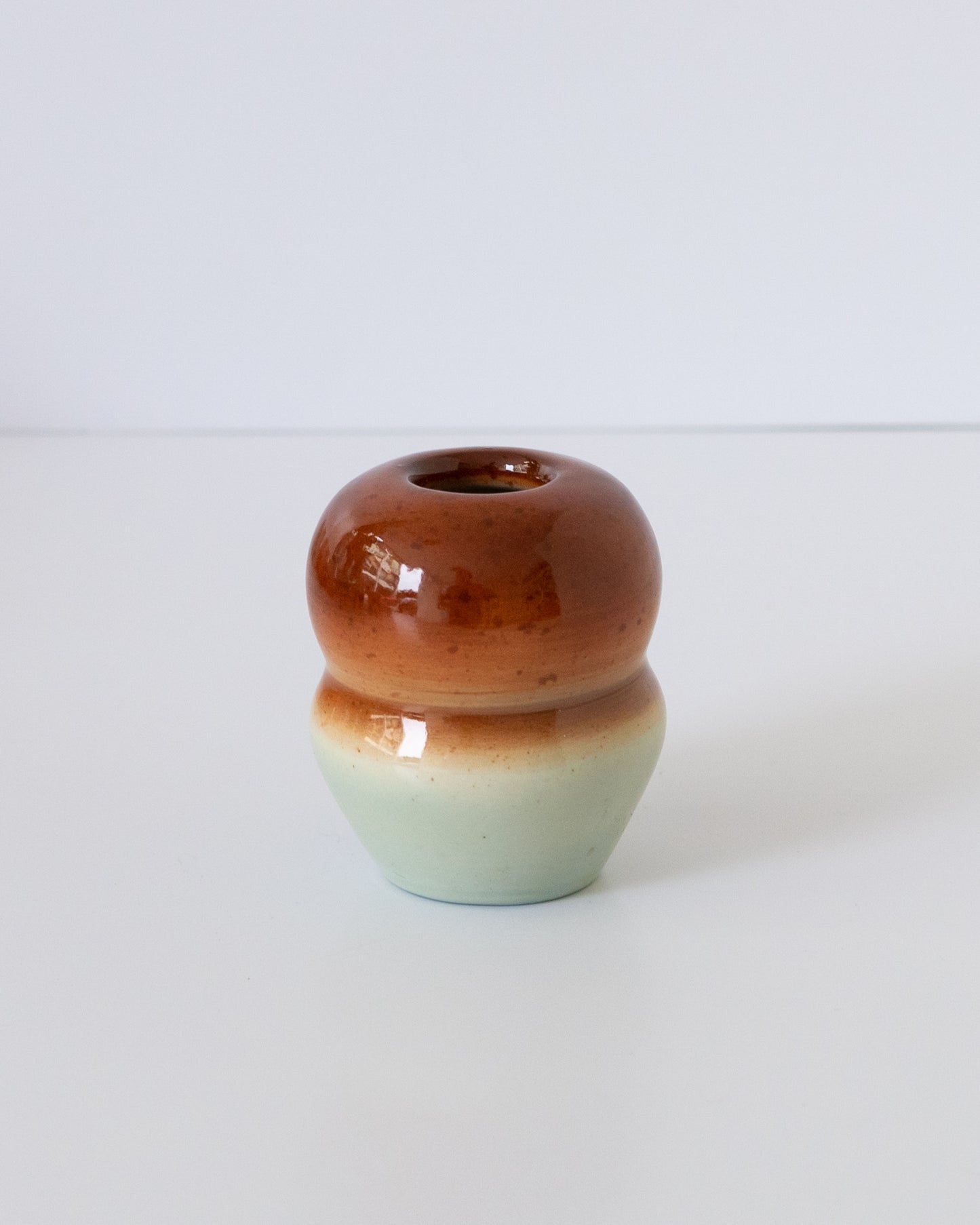 Seafoam + Brown Whisk Holder