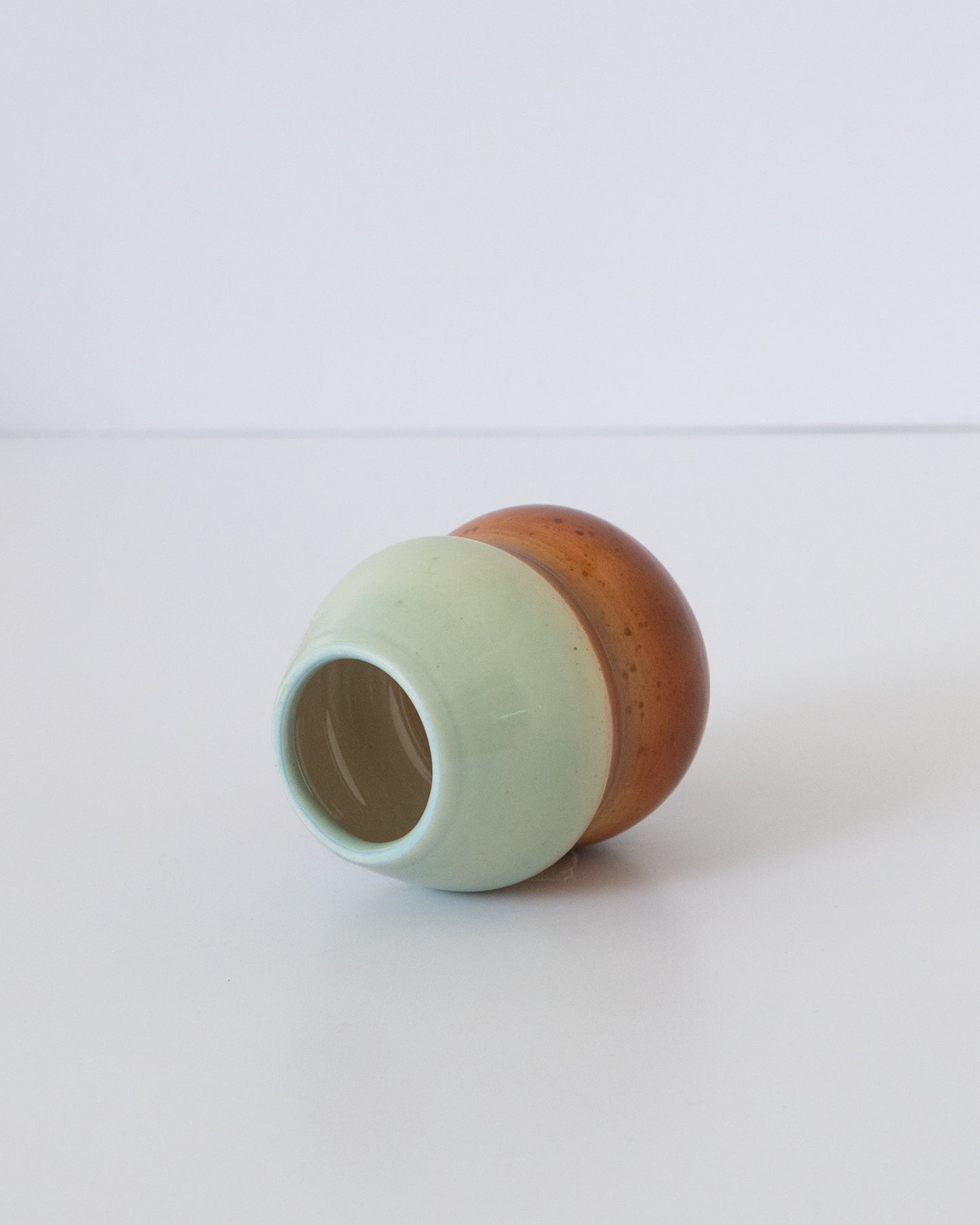 Seafoam + Brown Whisk Holder