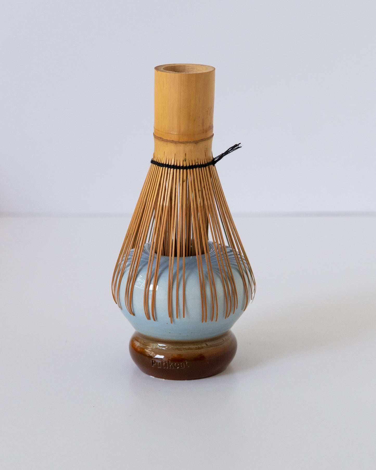 Sky Blue + Brown Whisk Holder 01