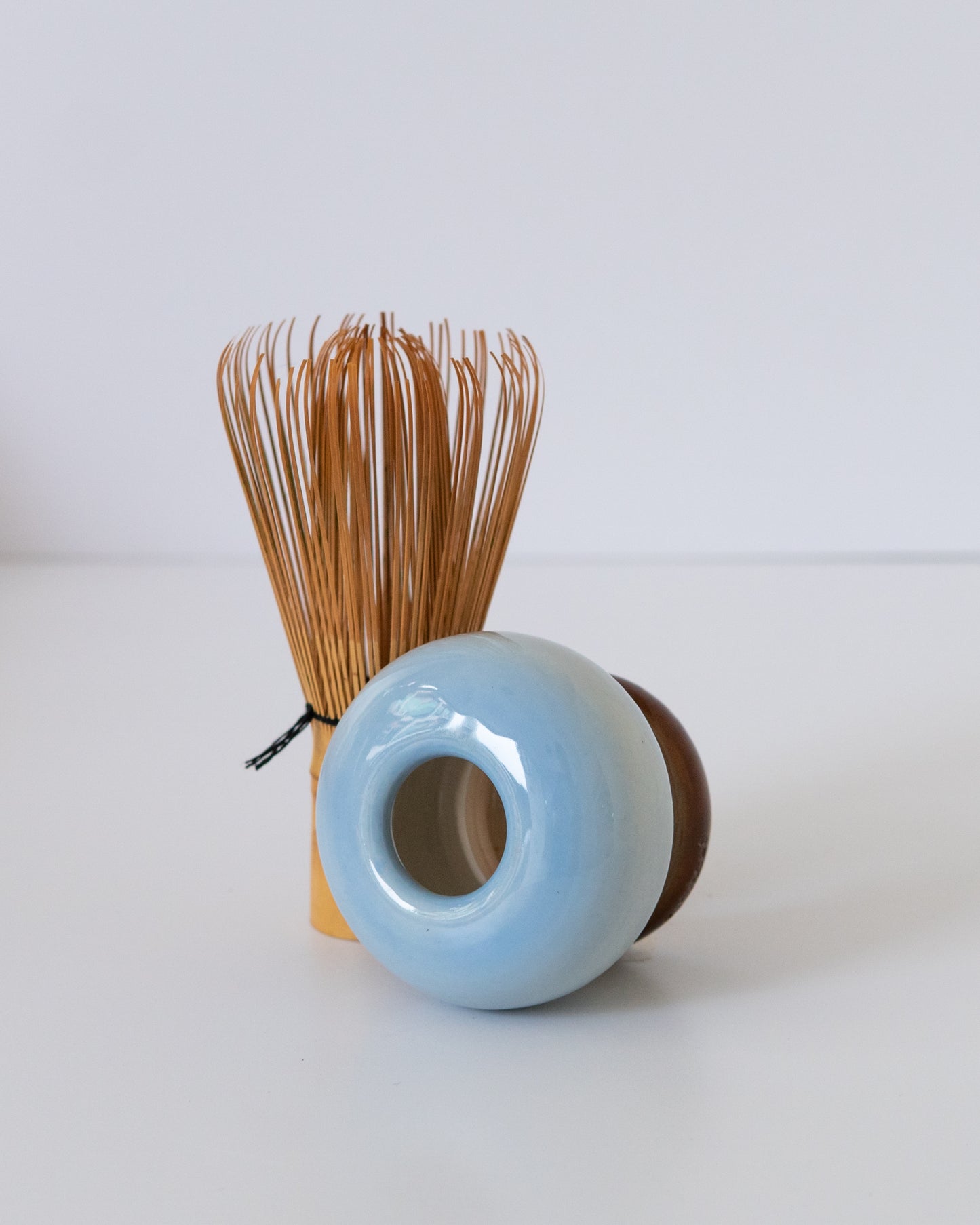 Sky Blue + Brown Whisk Holder 01
