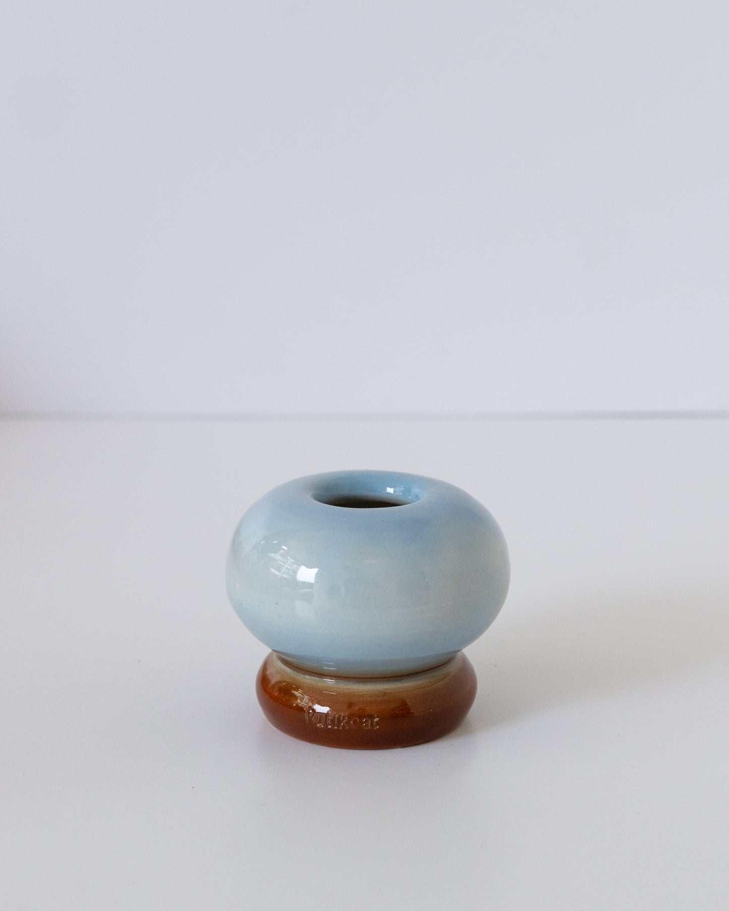 Sky Blue + Brown Whisk Holder 03
