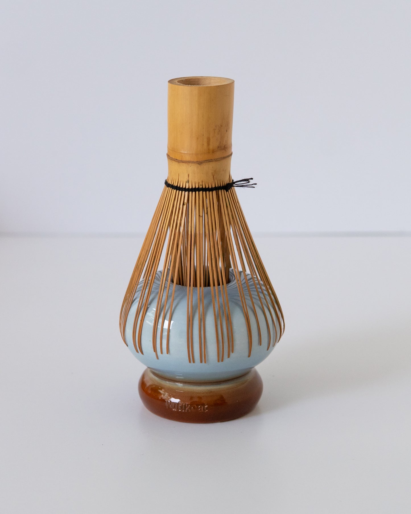 Sky Blue + Brown Whisk Holder 03