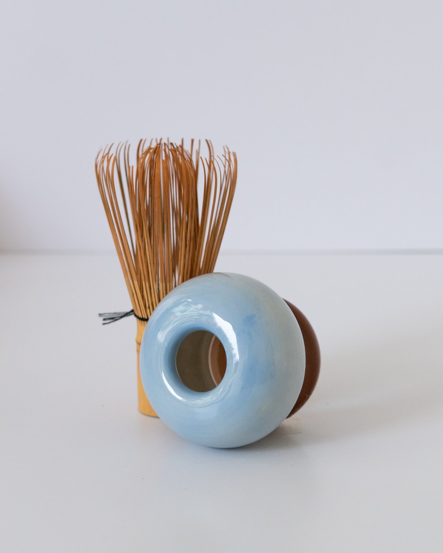 Sky Blue + Brown Whisk Holder 03