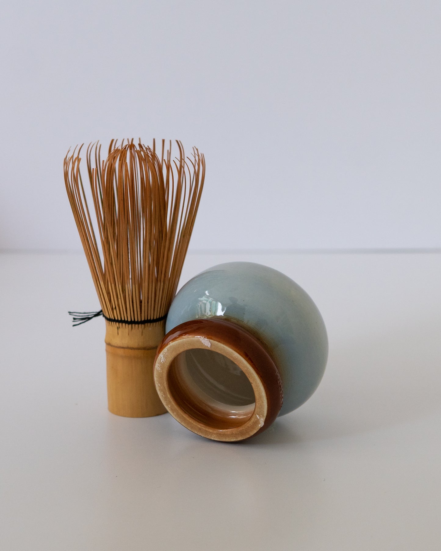 Sky Blue + Brown Whisk Holder 03