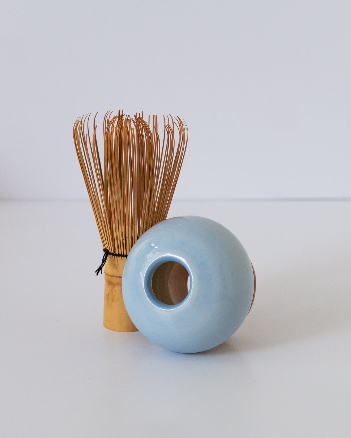 Sky Blue + Brown Whisk Holder 04
