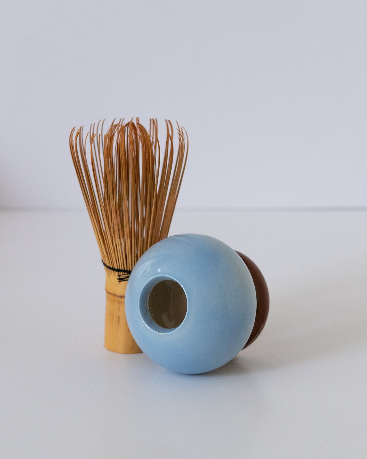 Sky Blue + Brown Whisk Holder 05