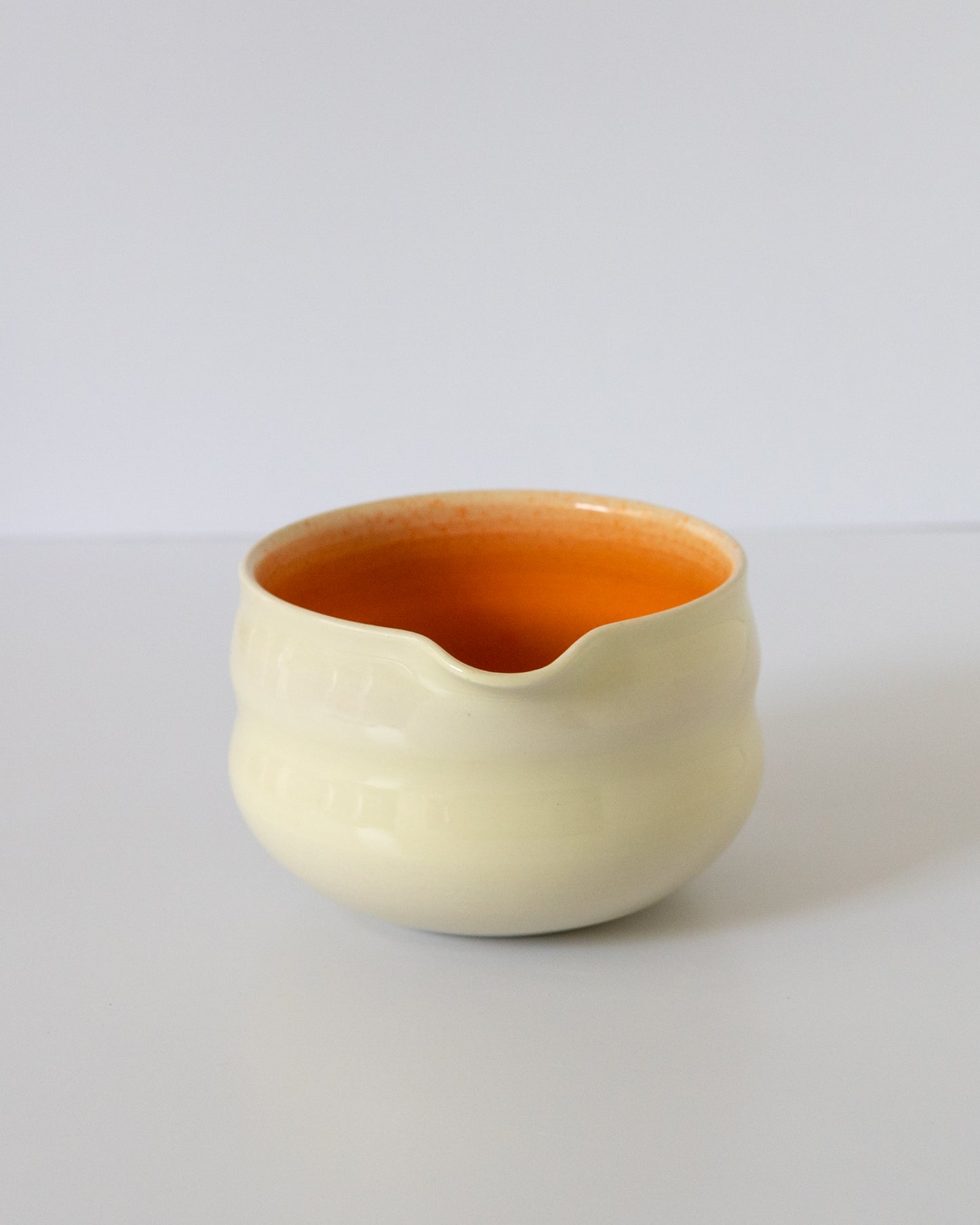 Butter Yellow + Orange Matcha Bowl