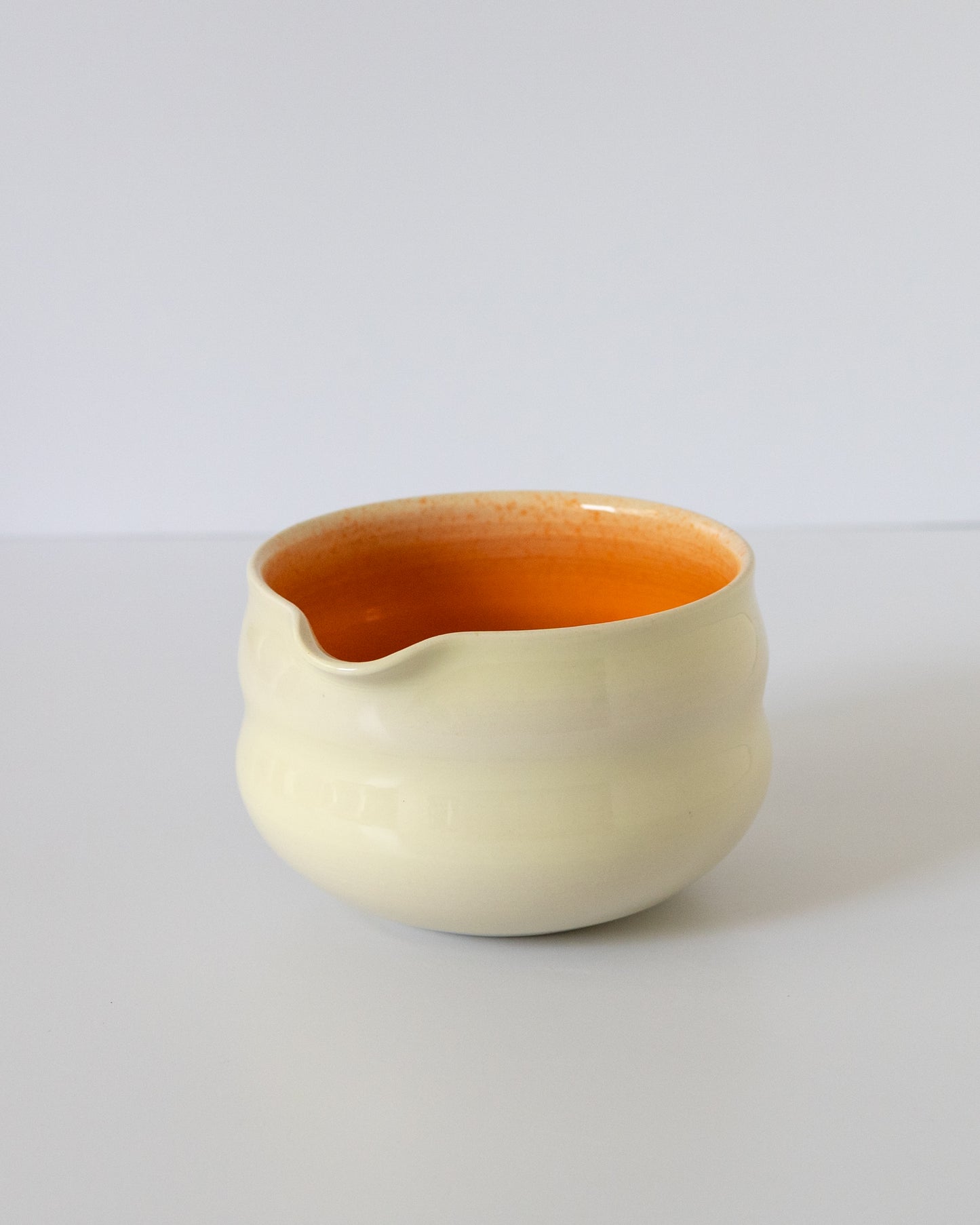 Butter Yellow + Orange Matcha Bowl