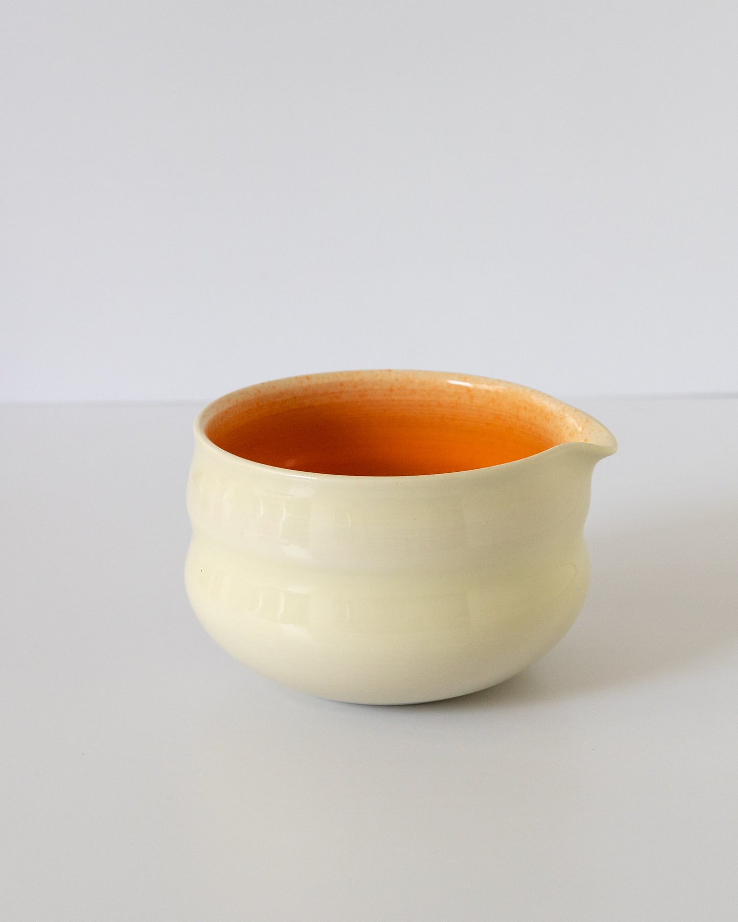 Butter Yellow + Orange Matcha Bowl
