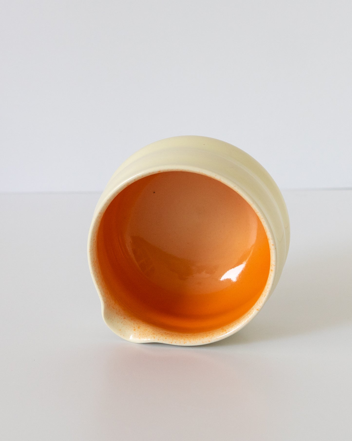 Butter Yellow + Orange Matcha Bowl