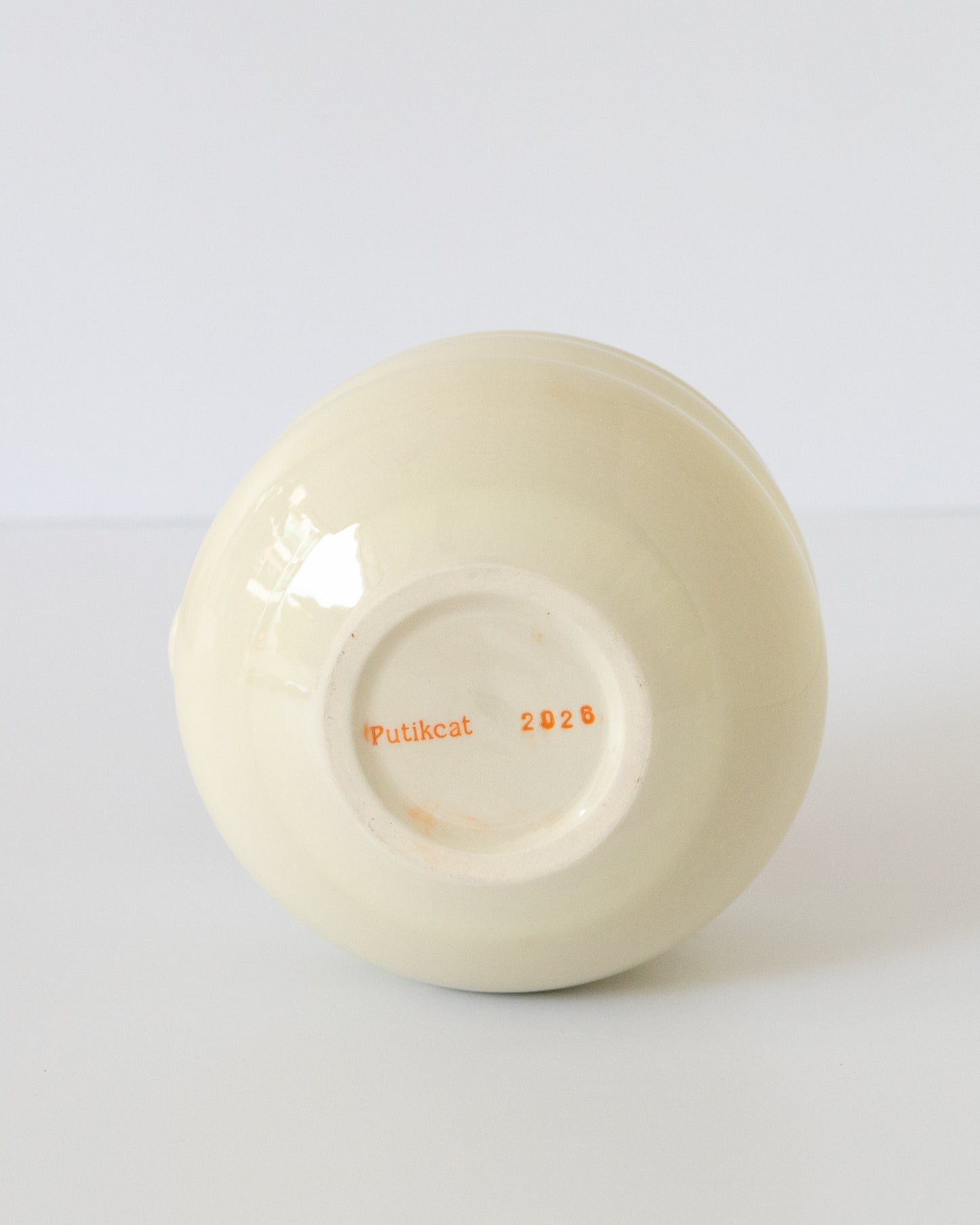 Butter Yellow + Orange Matcha Bowl
