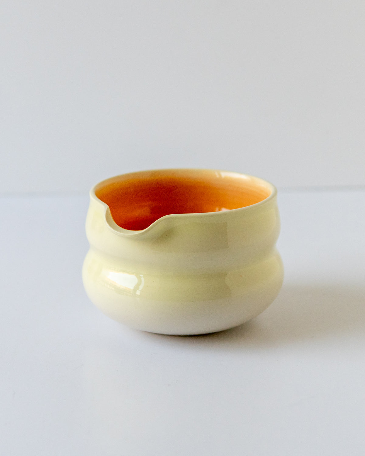 Butter Yellow + Orange Matcha Bowl 01