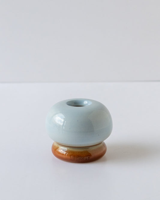 Sky Blue + Brown Whisk Holder 01