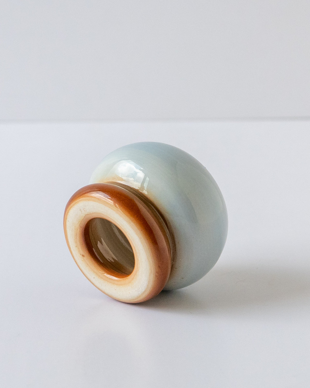 Sky Blue + Brown Whisk Holder 01