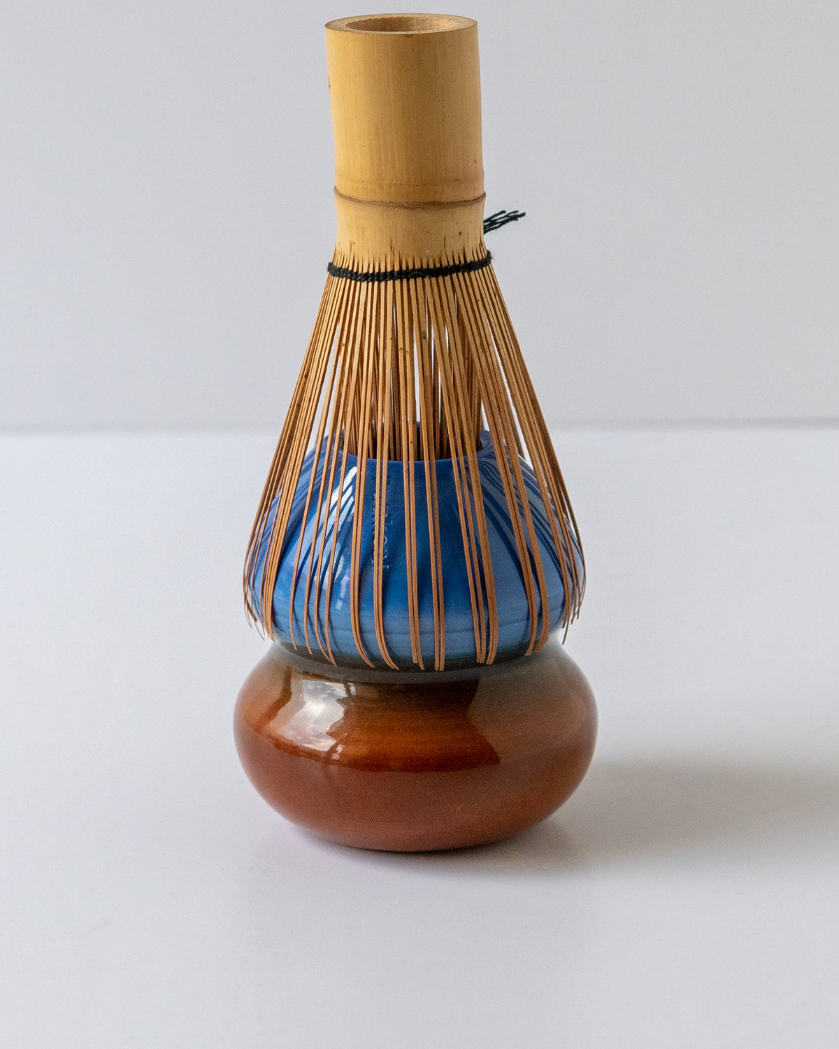 Blue + Brown Whisk Holder - reversible 01