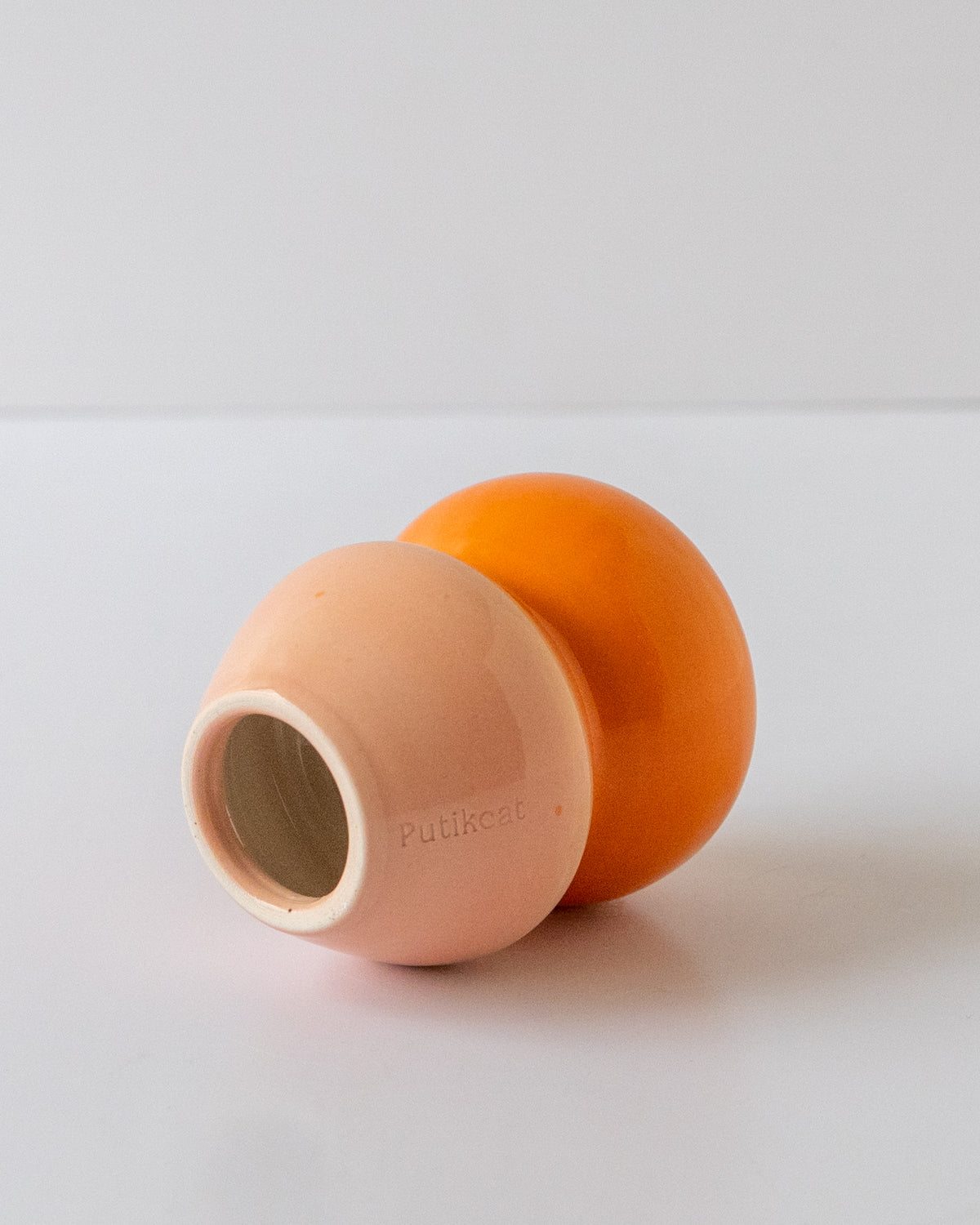 Pink + Orange Whisk Holder - reversible 01