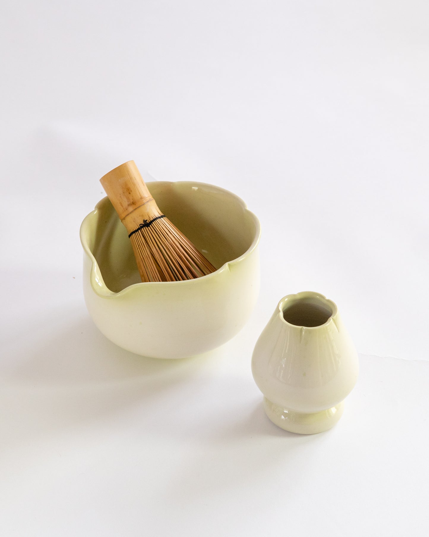 Green Matcha Bowl + Holder Set | Preorder