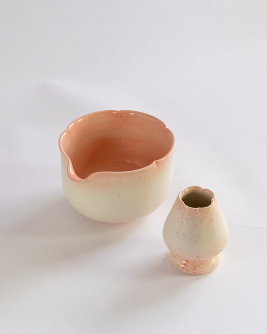 Sakura Matcha Bowl + Holder Set | Preorder