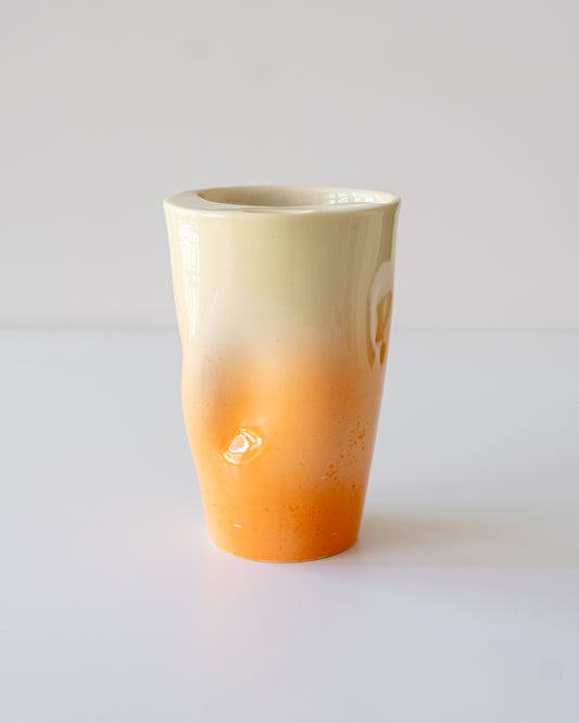 Butter yellow + Orange Travel Cup