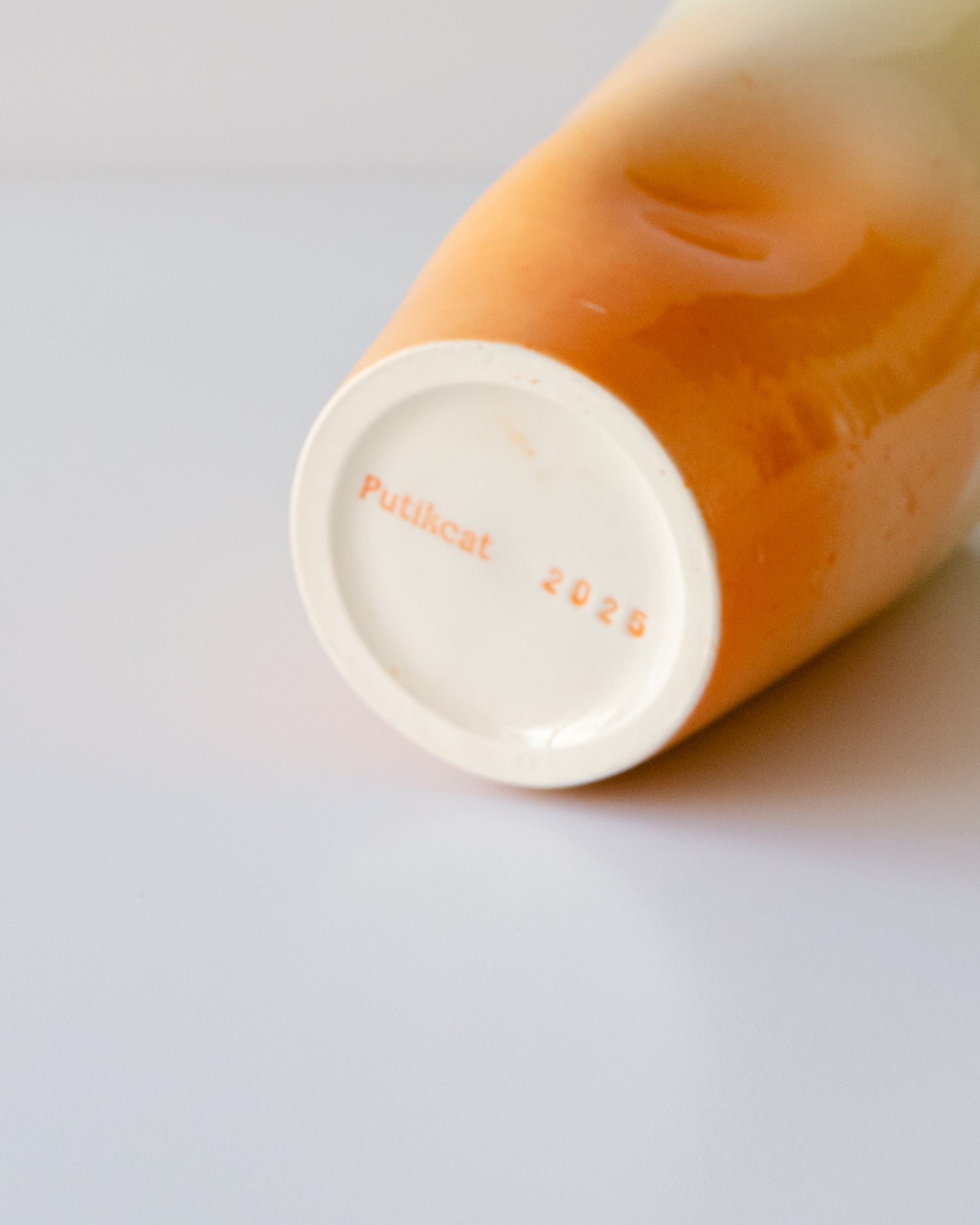 Butter yellow + Orange Travel Cup