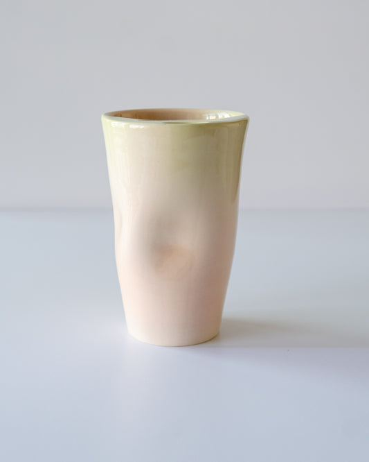 Pastel Pink + Green Aura Travel Cup