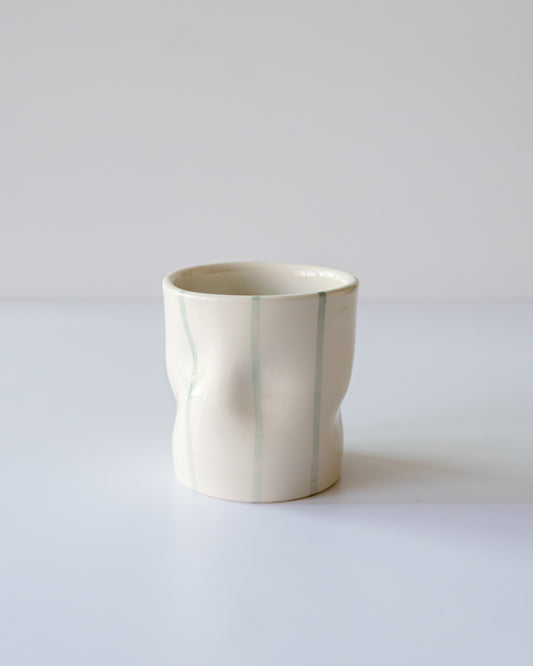 Seafoam Stripe Flowy Cup