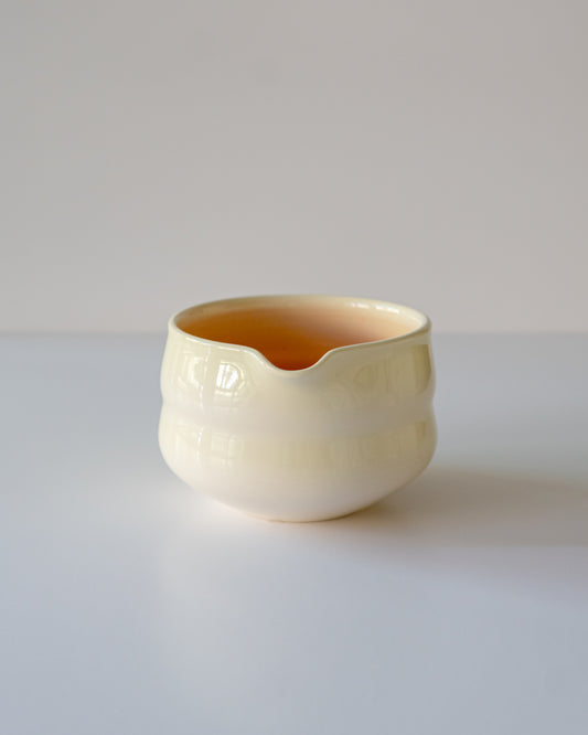Butter yellow + Orange Matcha Bowl