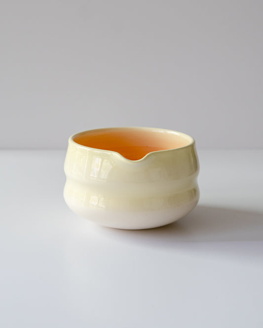 Butter yellow + Orange Matcha Bowl