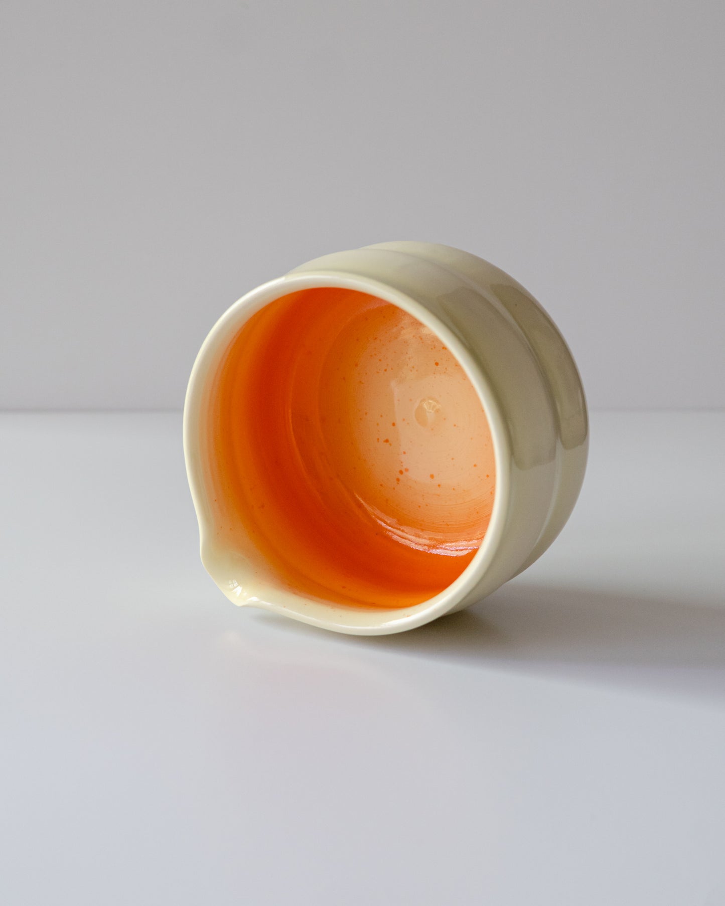 Butter yellow + Orange Matcha Bowl