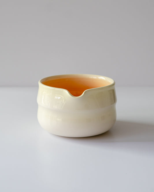 Butter yellow + Orange Matcha Bowl