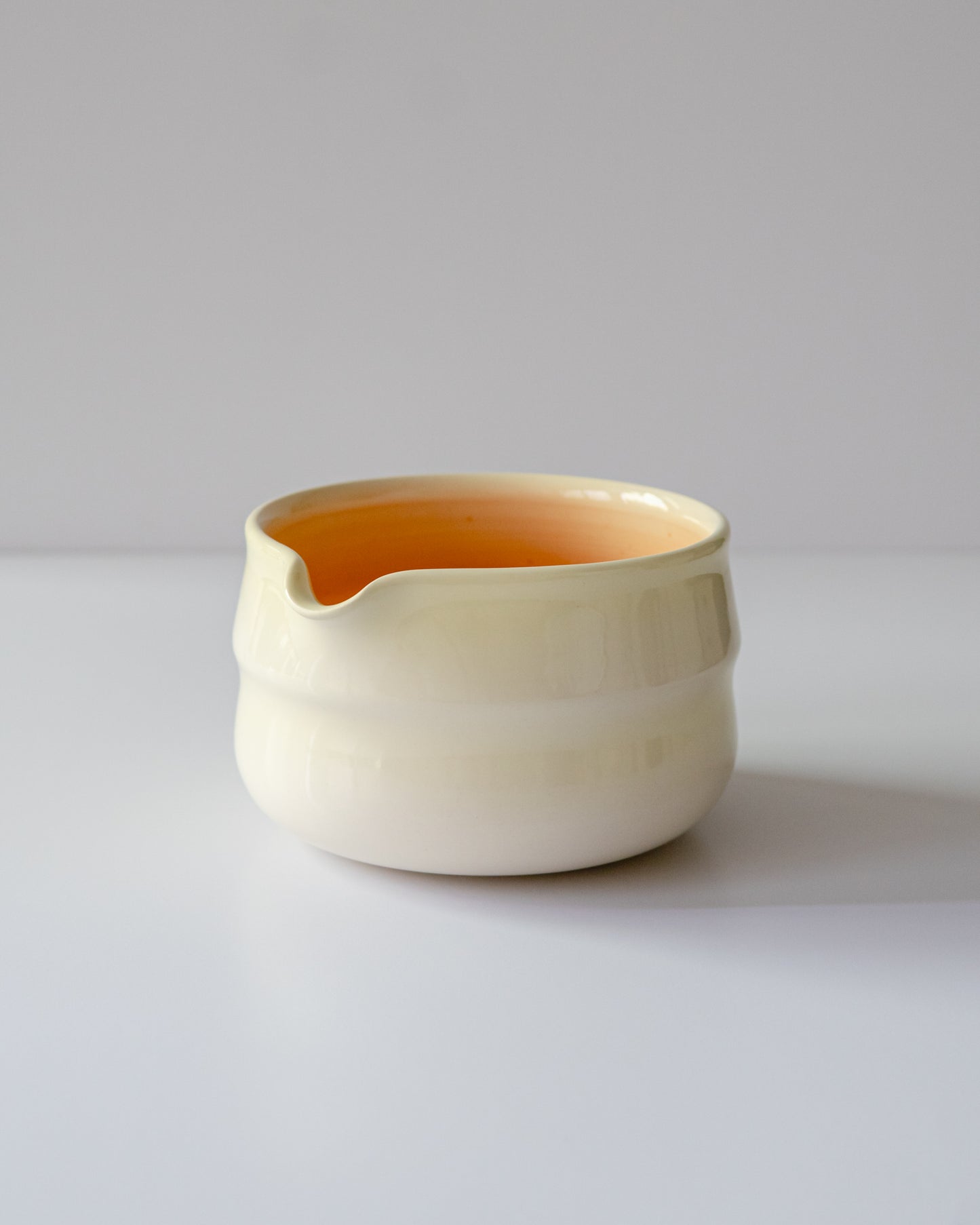 Butter yellow + Orange Matcha Bowl