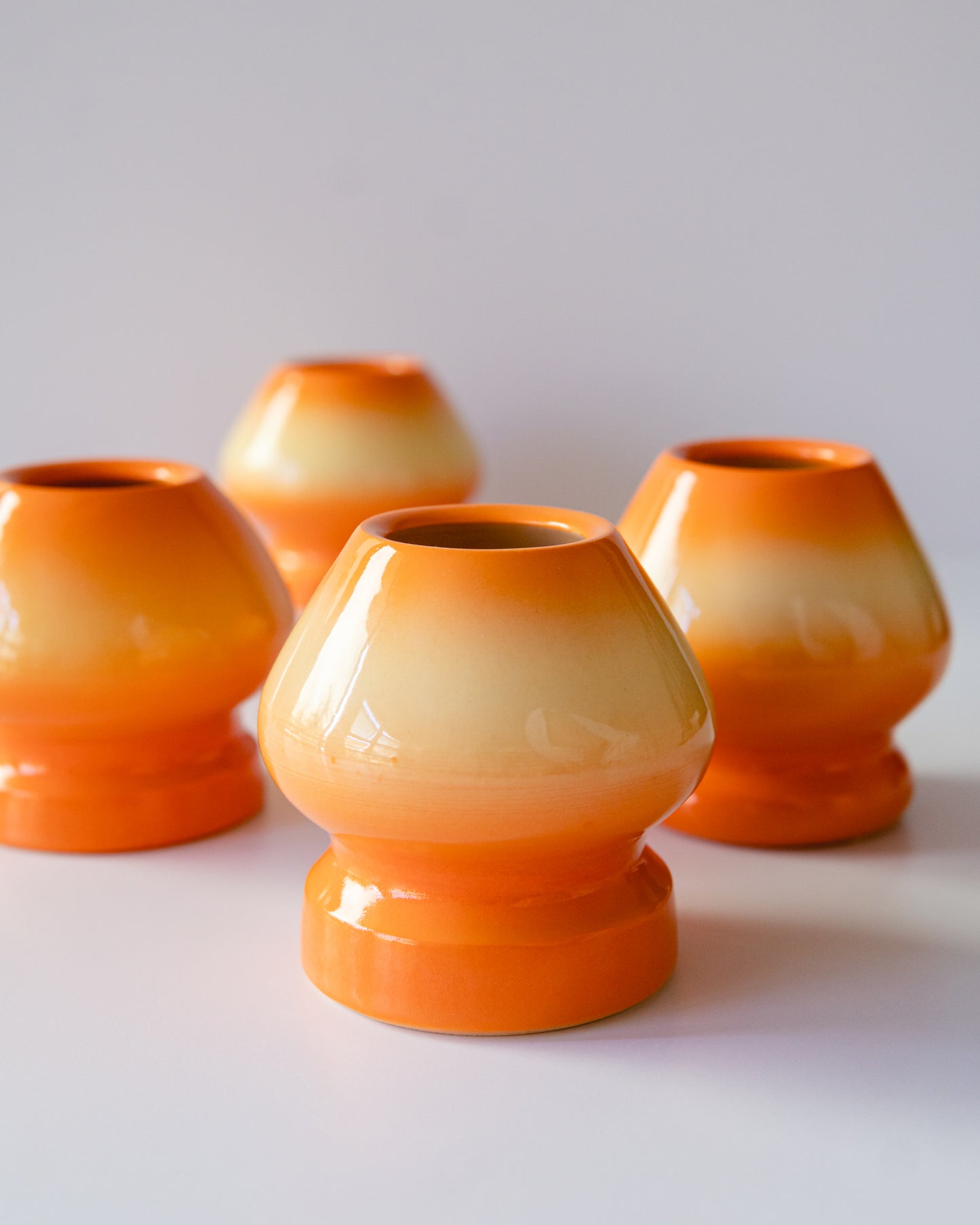 Butter yellow + Orange Lamp Whisk Holder