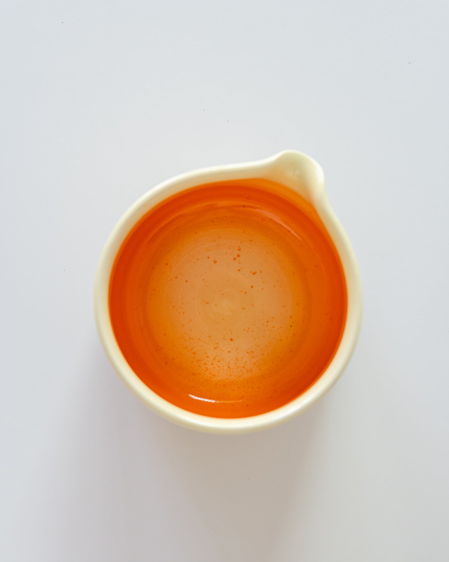 Butter yellow + Orange Matcha Bowl