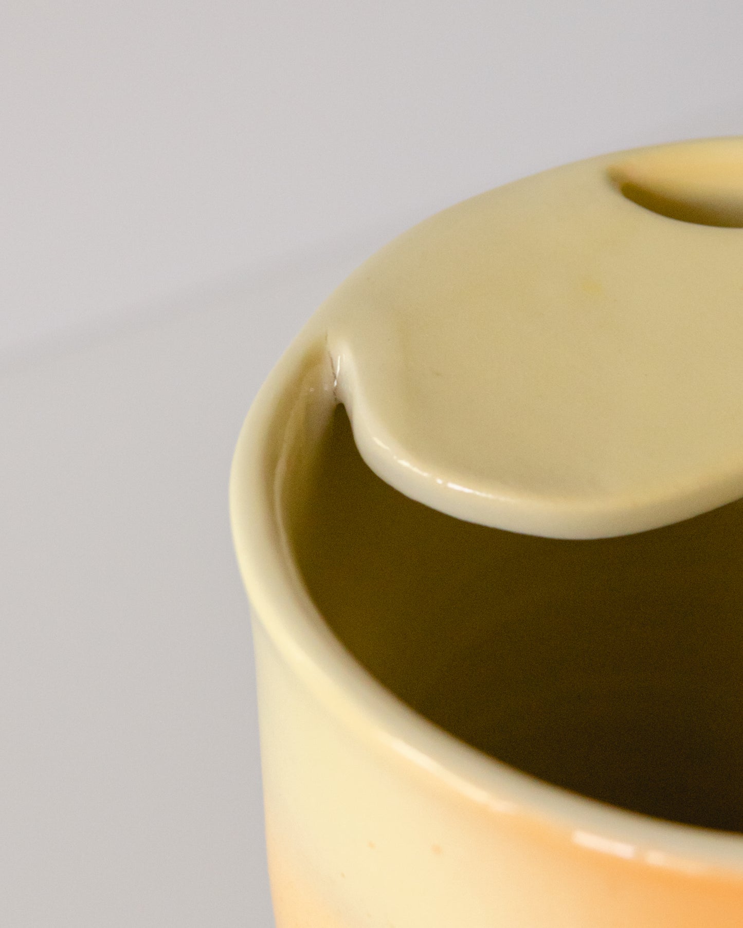 Butter yellow + Orange Travel Cup