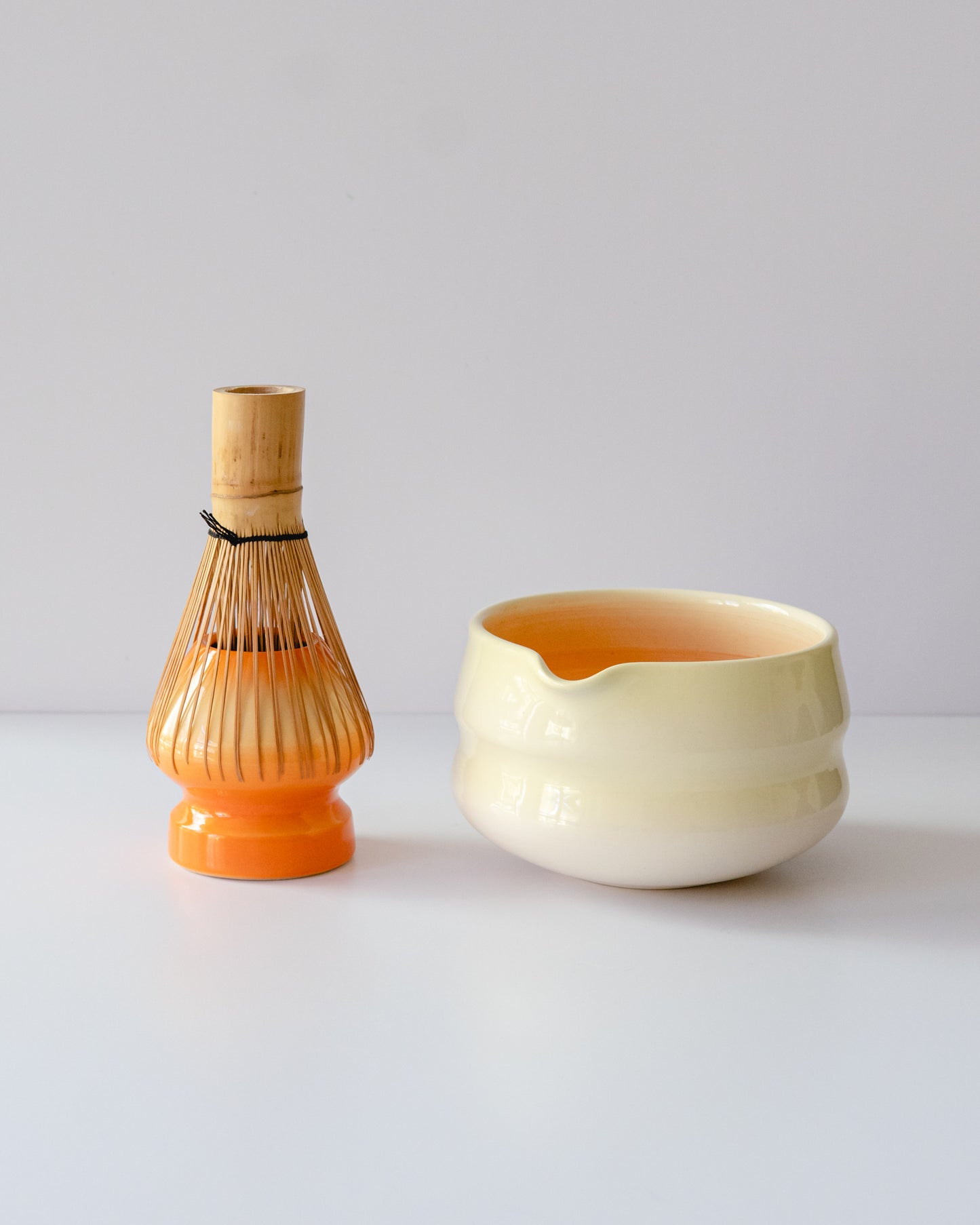 Butter yellow + Orange Lamp Whisk Holder